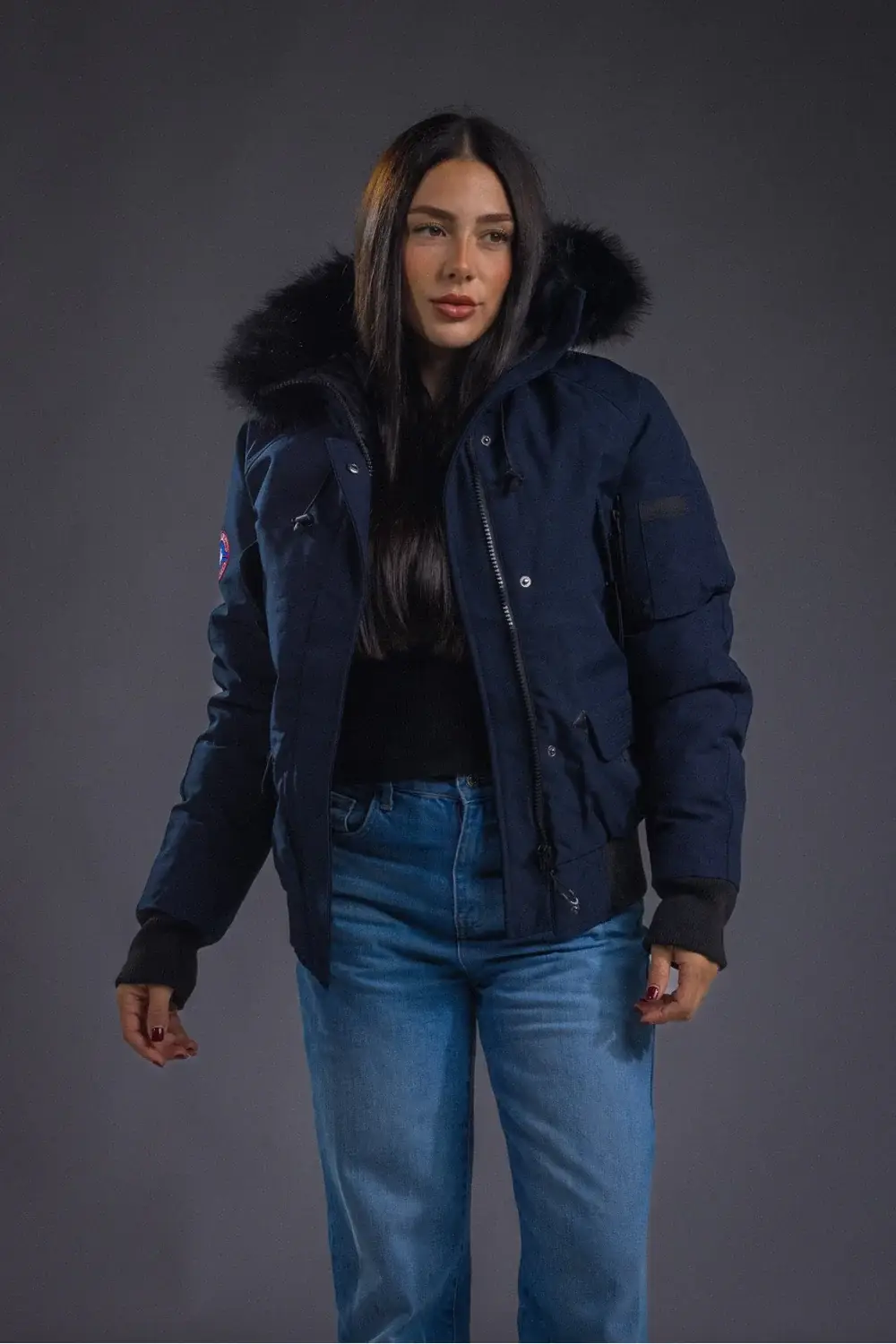 Aria Navy Women's Down Jacket Aria Navy Women's Down Jacket