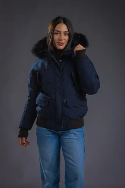 Aria Navy Women's Down Jacket