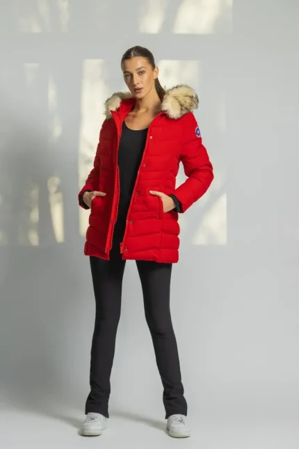 Ginette Red Women Doudoune