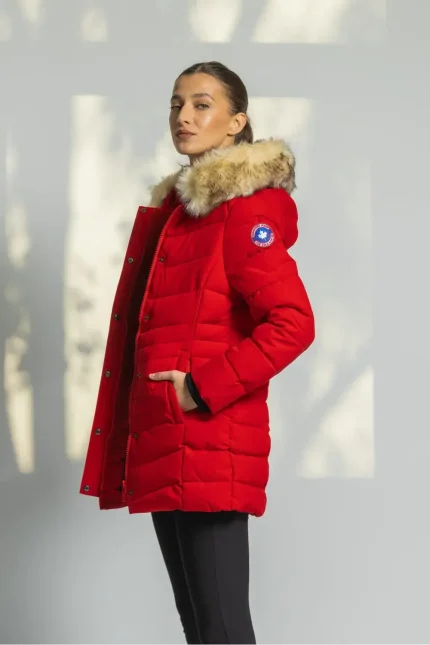 Ginette Red Women Doudoune